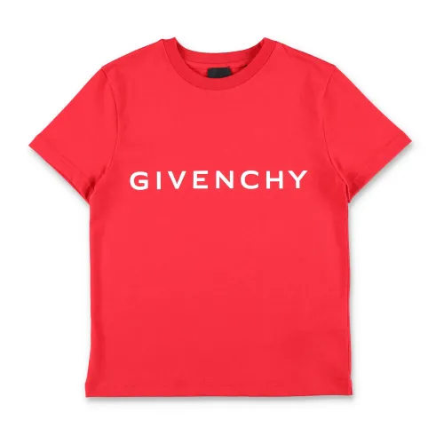 Givenchy , Logo Basic T-Shirt Red Ss24 ,Red male, Sizes: