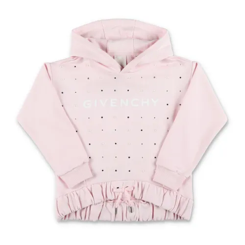 Givenchy , Logo Hoodie ,Pink female, Sizes: