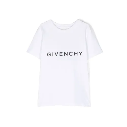 Givenchy , Logo-print Cotton T-shirt for Boys ,White male, Sizes: