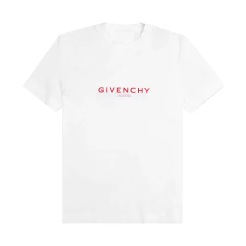 Givenchy , Logo Print T-Shirt ,White male, Sizes: