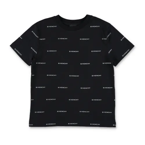 Givenchy , Logo T-Shirt with Signature 4G Motif ,Black male, Sizes:
