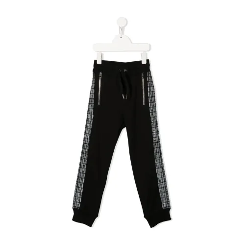 Givenchy , Logo Tape Detail Sweatpants ,Black male, Sizes:
