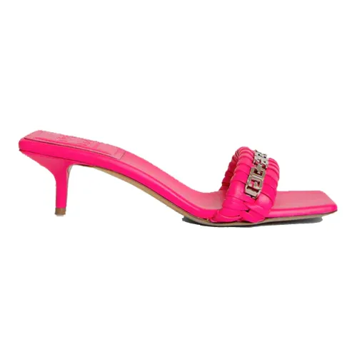 Givenchy , Luxury Heeled Mules ,Pink female, Sizes: