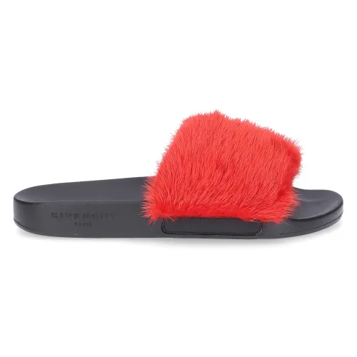 Givenchy , Paris Rubber Mink Sandals ,Red female, Sizes: