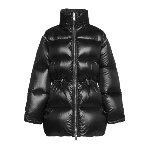 Givenchy , Quilted Hooded Coat ,Black female, Sizes:
