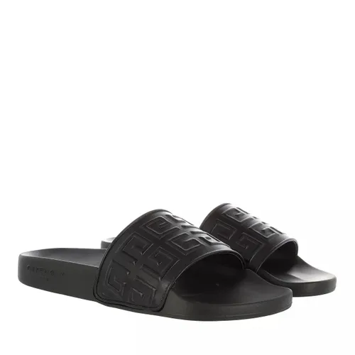 Givenchy Sandals - 4G Flat Sandals Leather - black - Sandals for ladies