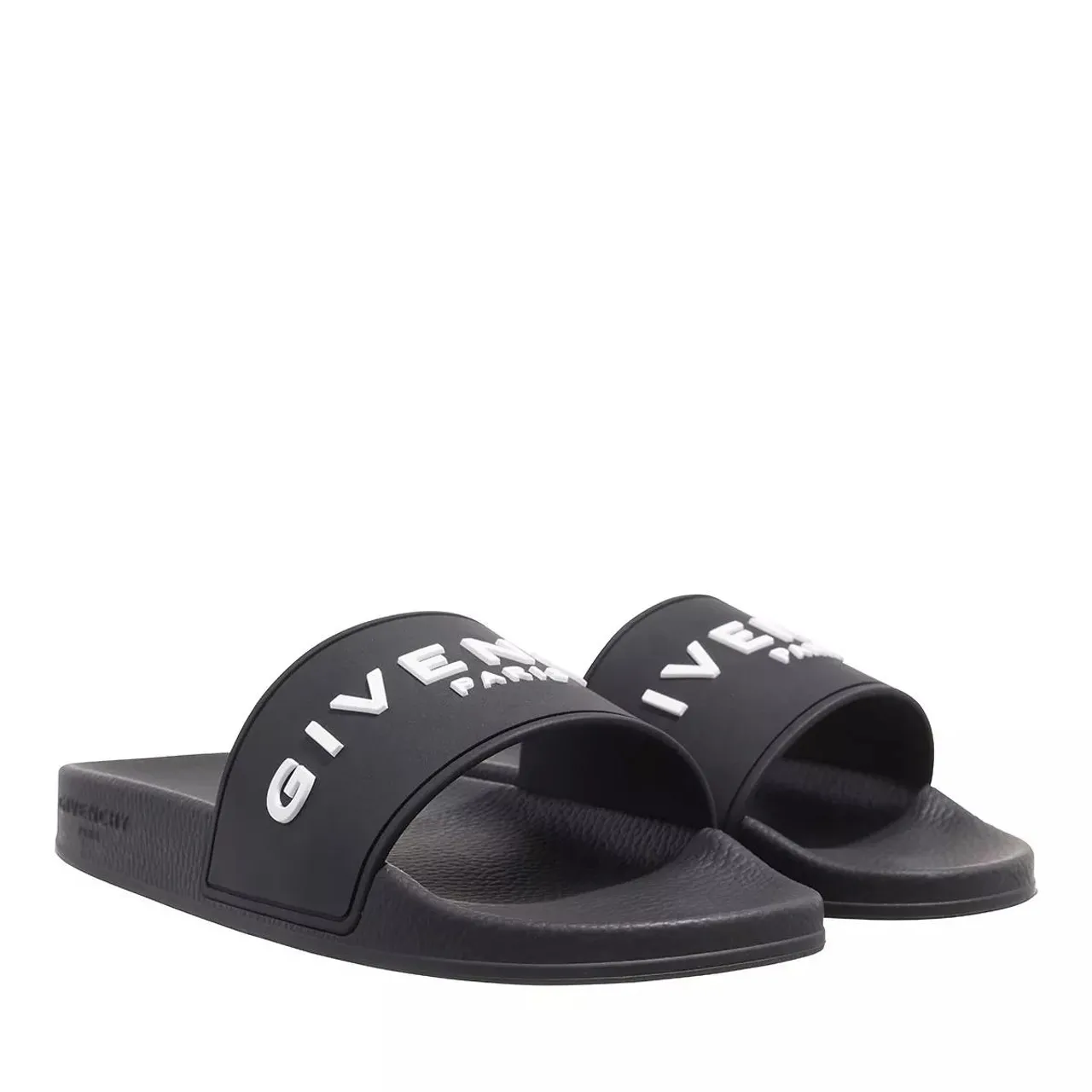 Givenchy Sandals - Slide Flat Sandal - black - Sandals for ladies