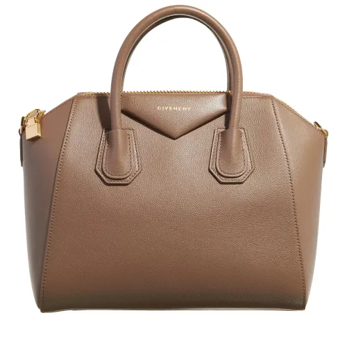 Givenchy Shopping Bags - Small Antigona Bag In Grained Leather - taupe - Shopping Bags for ladies