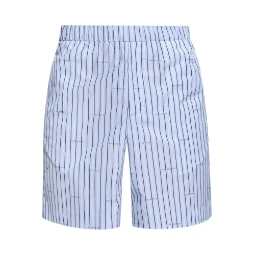 Givenchy , Striped shorts ,Blue male, Sizes: