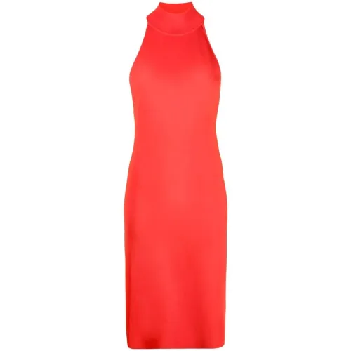 Givenchy , Stunning Knitted Sleeveless Dress ,Red female, Sizes:
