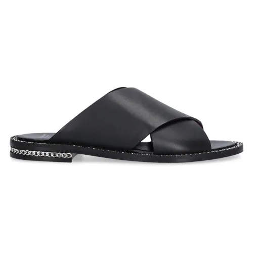 Givenchy , Stylish Flat Sandals for Women ,Black female, Sizes: