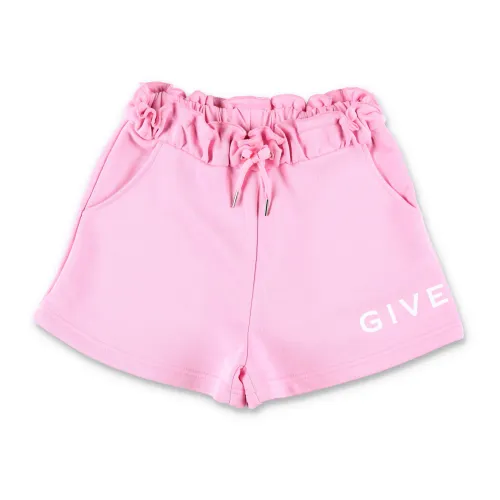 Givenchy , Stylish Pink Logo Sweatshorts ,Pink female, Sizes: