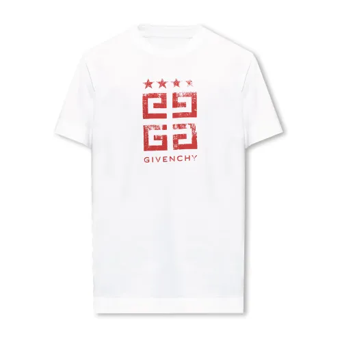 Givenchy , T-shirt with logo ,White male, Sizes: