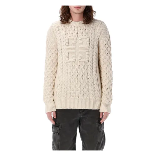 Givenchy , White Knitwear Sweater ,White male, Sizes: