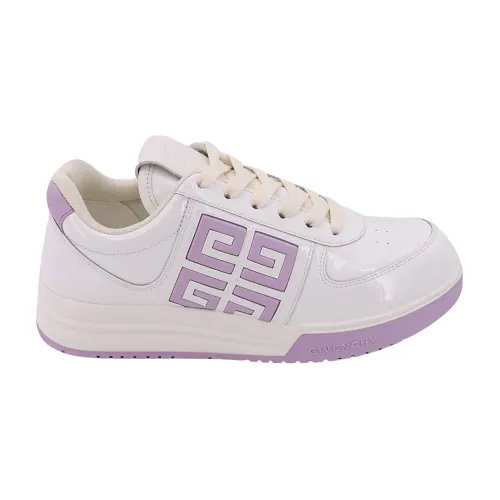 Givenchy , White Leather Lace-up Sneakers ,White female, Sizes: