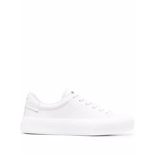 Givenchy , White Low-Top Leather Sneakers ,White female, Sizes: