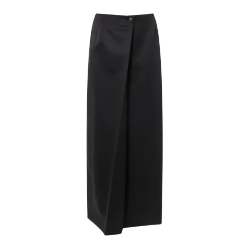 Givenchy , Wool and Mohair Long Skirt ,Black female, Sizes: