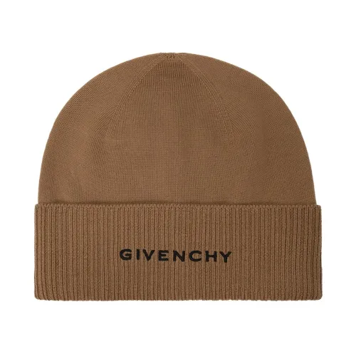 Givenchy , Wool Logo Hat ,Beige unisex, Sizes: ONE