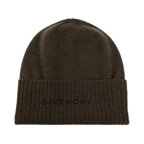 Givenchy , Wool Logo Hat ,Green male, Sizes: ONE