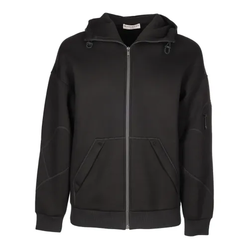 Givenchy , Zip Sweatshirt ,Black male, Sizes:
