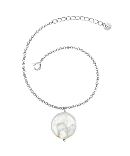 Glanzstücke München Womens Bracelet sterling silver freshwater cultured pearl white - Size 20 cm