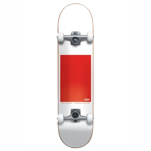 Globe G0 Block Serif 31.63" Skateboard - White & Red - 31.63"