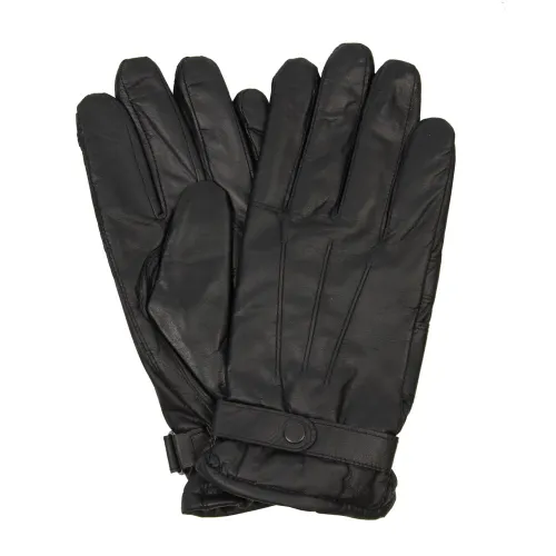 Gloves - Black Burnished Leather Thinsulate