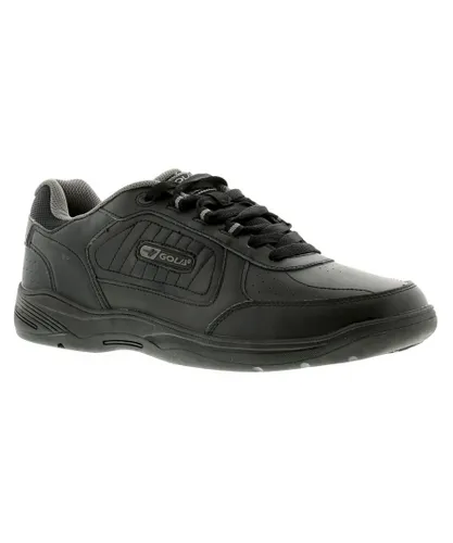 Gola Mens Trainers Belmont Widefit xl Lace Up black Leather (archived)