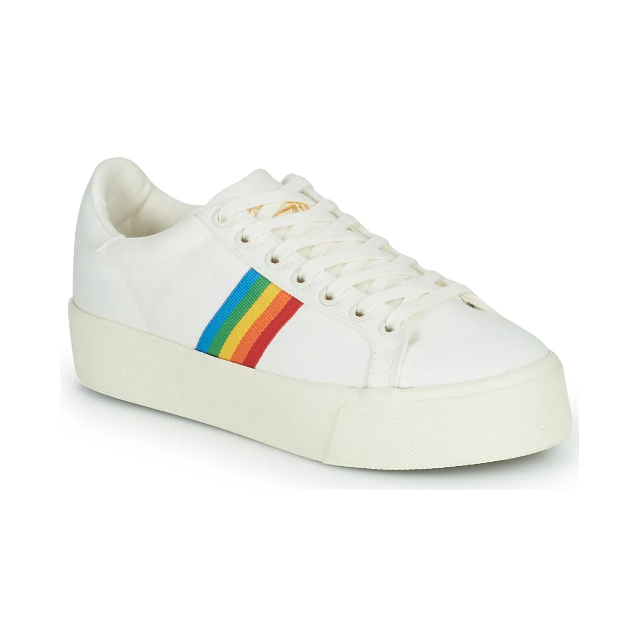 Gola  ORCHID PLATFORM RAINBOW  women's Shoes (Trainers) in White