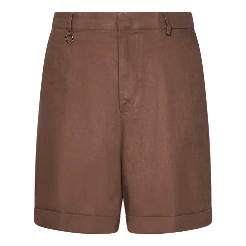 Golden Craft , Men's Clothing Shorts Brown Ss24 ,Brown male, Sizes: