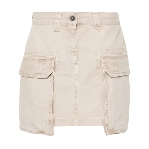 Golden Goose , Beige Cargo Pocket Skirt ,Beige female, Sizes: