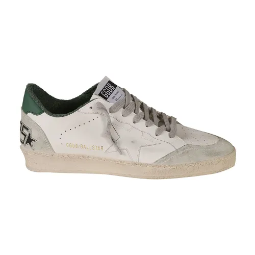Golden Goose , Bio-Based Upper Suede Toe Leather Heel ,White male, Sizes: