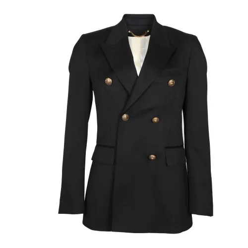 Golden Goose , Black Double-Breasted Blazer Jacket ,Black female, Sizes: