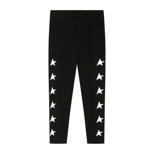 Golden Goose , Black Trousers with Golden Goose Style ,Black unisex, Sizes: