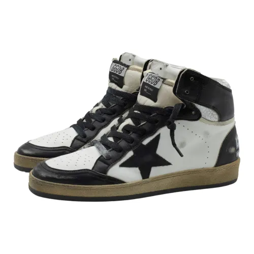 Golden Goose , Distressed High Top Sneaker ,Black male, Sizes: