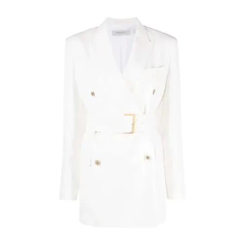 Golden Goose , Double-breasted belted blazer ,White female, Sizes:
