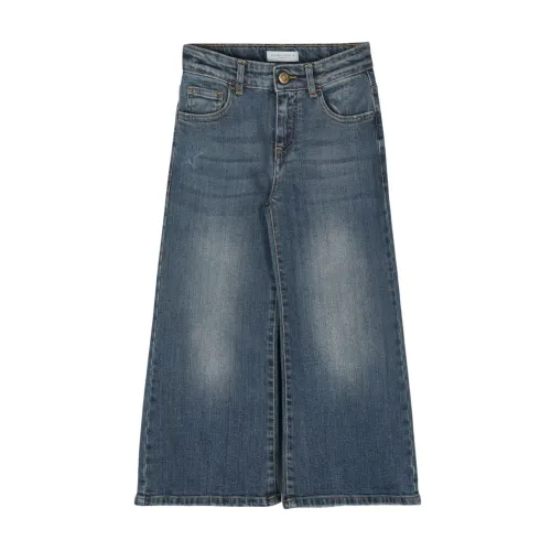 Golden Goose , Fashionista Jeans: Blue Denim, Wide Leg, Oversized Fit ,Blue female, Sizes: