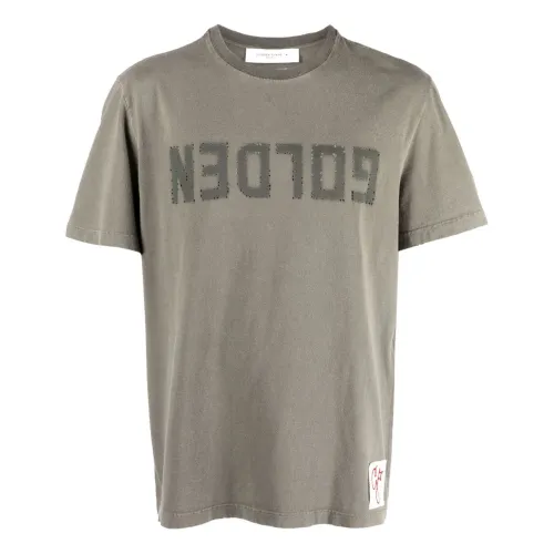 Golden Goose , Golden Goose T-shirts and Polos Grey ,Gray male, Sizes: