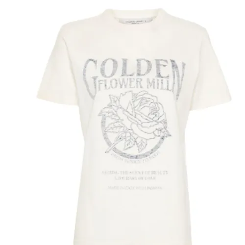 Golden Goose , Golden Goose T-shirts and Polos ,White female, Sizes: