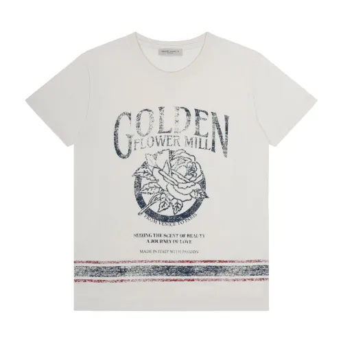 Golden Goose , Golden Goose T-shirts and Polos ,White unisex, Sizes: