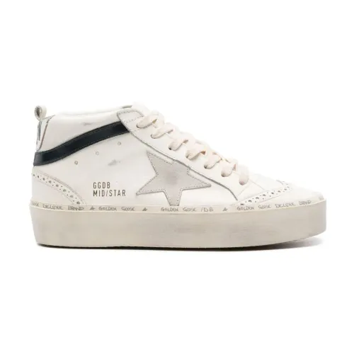 Golden Goose , Hi Mid Star Leather High Top Sneakers ,Beige female, Sizes:
