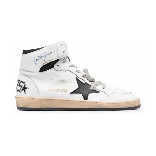Golden Goose , Sky-Star High Top Lace-up Sneakers ,White female, Sizes: