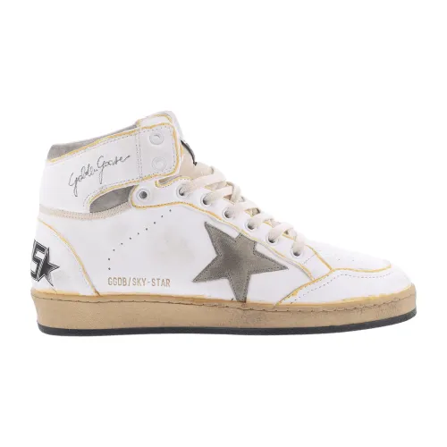 Golden Goose , Sky Star Sneaker White/Yellow ,White male, Sizes: