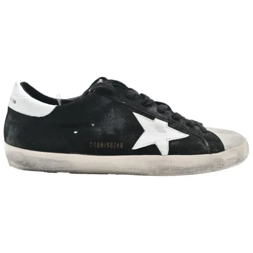 Golden Goose , Superstar Black and Grey Sneakers ,Black male, Sizes: