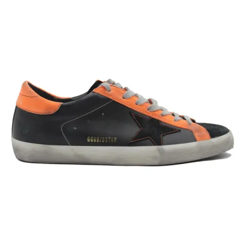 Golden Goose , Superstar Black Orange Sneakers ,Multicolor male, Sizes: