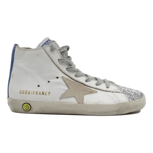 Golden Goose , Superstar White Glitter Silver Sneakers ,Multicolor male, Sizes: