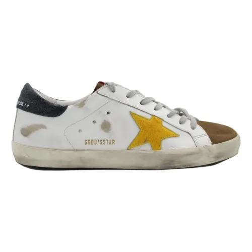 Golden Goose , Superstar White Yellow Sneakers ,Multicolor male, Sizes: