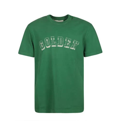 Golden Goose , T-Shirts ,Green male, Sizes: