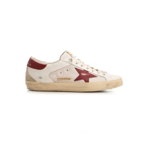 Golden Goose , White Sneakers with Red Star ,Multicolor male, Sizes: