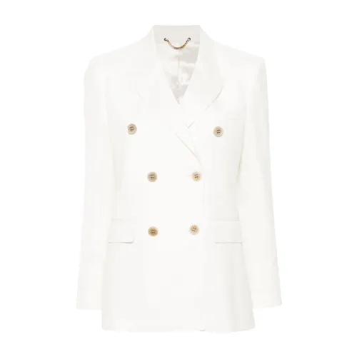 Golden Goose , Womens Clothing Outerwear White Ss24 ,White female, Sizes: